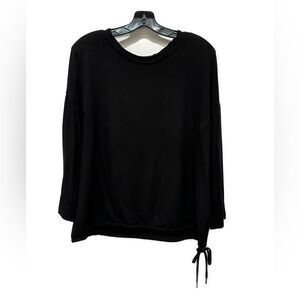 Rachel Zoe Black Rayon Soft Side Top Sweatshirt Size XL